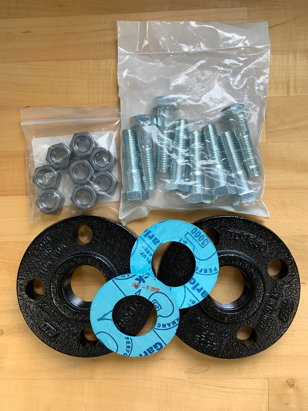Grundfos Flange Kit: GRU91122260 Flg Set Ci 1-1/4" Thd
